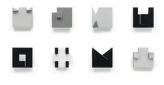 Lygia Pape, Livro noite e dia (Book of Night and Day), 1963-1976, acrylic and tempera on wood, in 8 parts