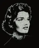 Vik Muniz, Jackie (from the series Pictures of Diamonds), 2005, digital C-print