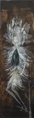 Remedios Varo, La Mujer libélula (Dragonfly Woman), 1961, oil, gouache and ink on paper mounted on masonite