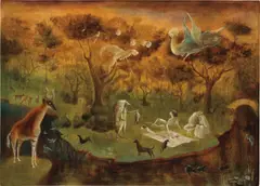 Leonora Carrington, Pastoral, 1950, oil on canvas