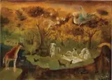 Leonora Carrington, Pastoral, 1950, oil on canvas