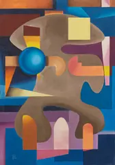 Pedro Álvarez, Untitled, 1952, oil on canvas