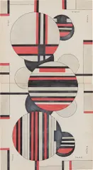 Sandu Darie, Untitled, 1950, collage, pencil, watercolor and ink on paper