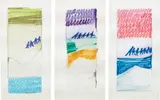 Untitled by Mira Schendel, 1978, watercolor and ink on paper, in 3 parts, offered May 2017