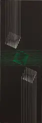Lothar Charoux, Tres Quadrados, acrylic on board, mounted on wooden panel