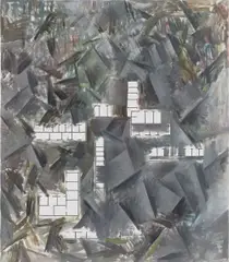 Untitled by Guillermo Kuitca, 2008, oil on canvas, sold May 2017