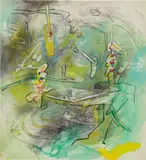 Roberto Matta, Creative Net-work, 1984, oil on canvas