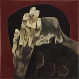 Oswaldo Guayasamín, Mujer llorando, 1977, oil on canvas