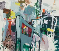 Untitled by Samy Benmayor, 1993, acrylic on canvas, offered May 2017
