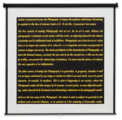 Alfredo Jaar, Reflexions, 1993, silkscreen on projection screen