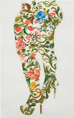 Untitled by Firelei Báez, 2013, ink and gouache on paper, sold Sep 2017