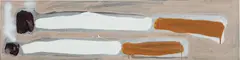 Two Cigarettes by Katherine Bernhardt, 2014, acrylic and spray paint on canvas, sold Sep 2017