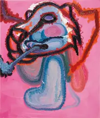 Bjarne Melgaard, An existence in a paranomadic landscape, 2012, oil on canvas