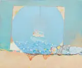 Amy Sillman, Passage, 1999-2000, oil and paper on panel