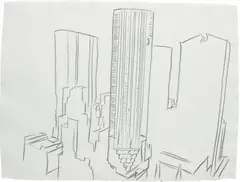 Trump Tower by Andy Warhol, 1981, graphite on paper, sold Sep 2017
