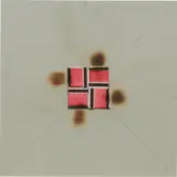 Bernard Aubertin, Dessin de Feu, 1974, burnt matches on cardboard