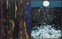 Joan Snyder, To Transcend/ The Moon, 1985, oil and acrylic on canvas