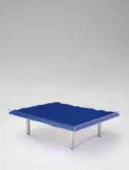 Yves Klein, Table Bleue, 1961, IKB® dry pigment in Plexiglas, glass, wood and steel