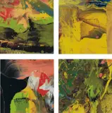 Four works: (i) Flow (P4); (ii) Flow (P5); (iii) Flow (P6); (iv) Flow (P7) by Gerhard Richter, 2014, Diasec-mounted chromogenic print on aluminum, sold Sep 2017