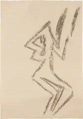 Untitled by Joe Bradley, 2014, charcoal on paper, offered Sep 2017