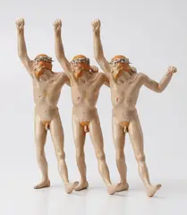 Herman Makkink, Three works: (i-iii) Christ Unlimited, 1970, painted polyester and fiberglass