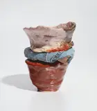 Jessica Jackson Hutchins, Untitled, 2010, ceramic and denim