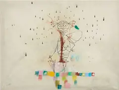 Friedrich Kunath, Untitled, 2007, watercolor and gouache on canvas