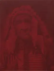 Chief Red Fox by Gottfried Helnwein, 2000, oil and acrylic on canvas, sold Sep 2017