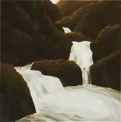 April Gornik, Turning Waterfall, 1997, oil on linen