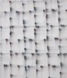 Mark Francis, Grid Painting (Black, White, Brown, Yellow), 1996, oil on canvas