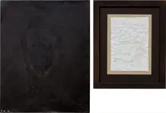 Thomas Zipp, P.N. 15, 2008, (i) acrylic and oil on canvas (ii) mixed media on paper, in artist's frame