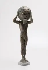 Colossus Holds Up the World by Egor Zigura, 2016, bronze, sold Sep 2017