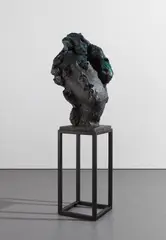 Dmitriy Grek, Adam's First Breath, 2017, bronze with blue patina