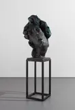 Dmitriy Grek, Adam's First Breath, 2017, bronze with blue patina