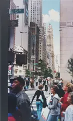Ian Wallace, New York City I, 2001, photolaminate and acrylic on canvas