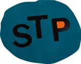Lucien Smith, STP (3302c, Black 6 c, Bright Orange c), 2014, enamel on canvas, laid on panel