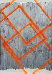 Untitled by Nathan Hylden, 2007, acrylic on linen, sold Sep 2017