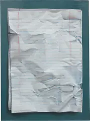 Natan Pernick, Notebook Paper, 2017, oil on canvas