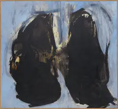 Robert Motherwell, A Sculptor's Picture, with Blue, 1958, oil on canvas