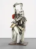 John Chamberlain, Endzoneboogie, 1988, painted and chrome plated steel