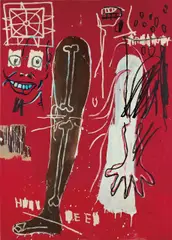 Jean-Michel Basquiat, Untitled (Halloween), 1982, acrylic and oilstick on canvas