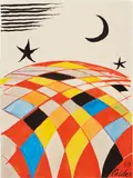 Alexander Calder, Map Mondo, 1969, gouache and ink on paper
