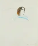 David Hockney, Ossie, colored pencil and graphite on paper