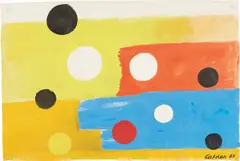 Untitled by Alexander Calder, 1963, gouache and ink on paper, sold Nov 2017