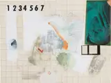 Robert Rauschenberg, Dietrich Draw, 1966, solvent transfer with gouache, pencil and collage on paperboard