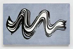Roy Lichtenstein, Brushstroke, 1965, porcelain enamel on steel