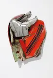 John Chamberlain, Lucy Snaggletooth, 1976, painted and chromium-plated steel