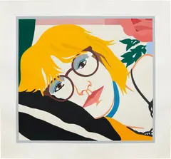 Tom Wesselmann, From Brown Eyes Under Glass, 1985, Liquitex on Bristol board