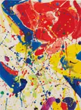 You the Yellow (SF64-166) by Sam Francis, 1964, acrylic and gouache on paper, sold Nov 2017