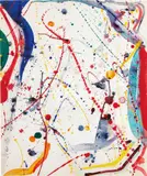 Untitled (SF63-033) by Sam Francis, 1963, acrylic on paper, sold Nov 2017